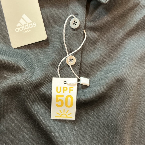 Adidas golf sleeveless polo top Black UPF 50 performance Athletic shirt women - Picture 8 of 8